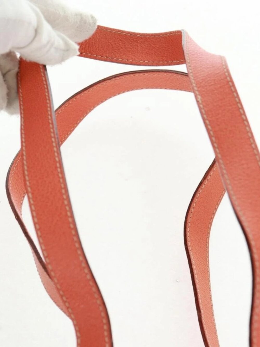 GUCCI Bamboo Backpack Suede Orange Gold 003 58 0030 Auth 159296 - Picture 11 of 16